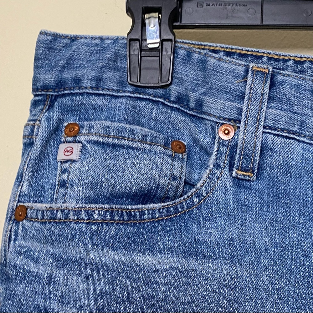 AG-ED DENIM Adriano Goldschmied Classic Blue Straight Fade Jeans Sz 31R - Picture 3 of 16